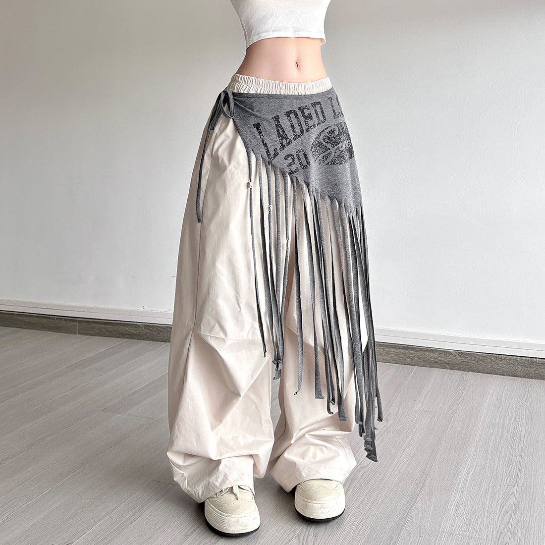 Simple letter slim fit casual versatile waist decoration for women