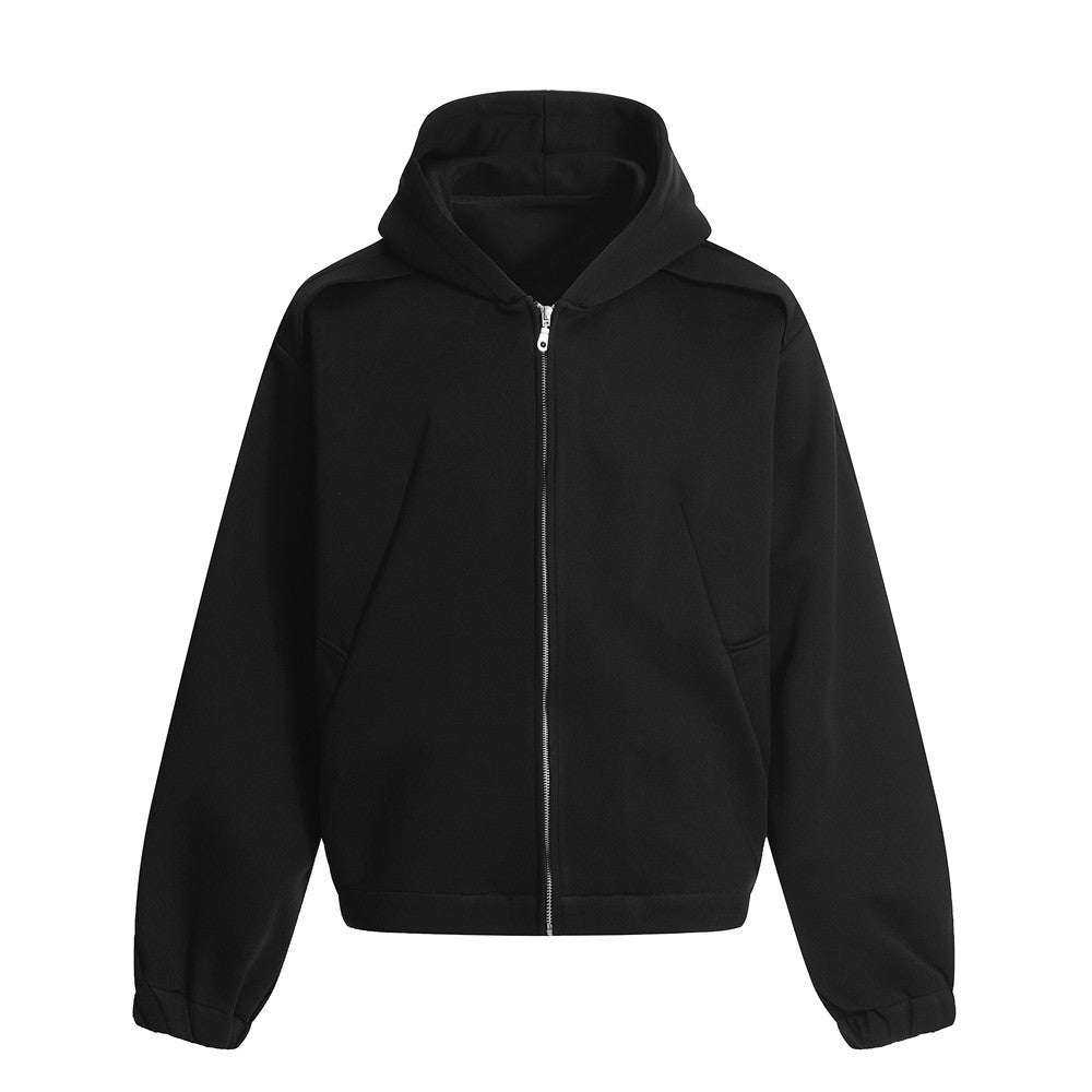 Loose Cardigan Hoodie Men's Casual Solid Color Jacket