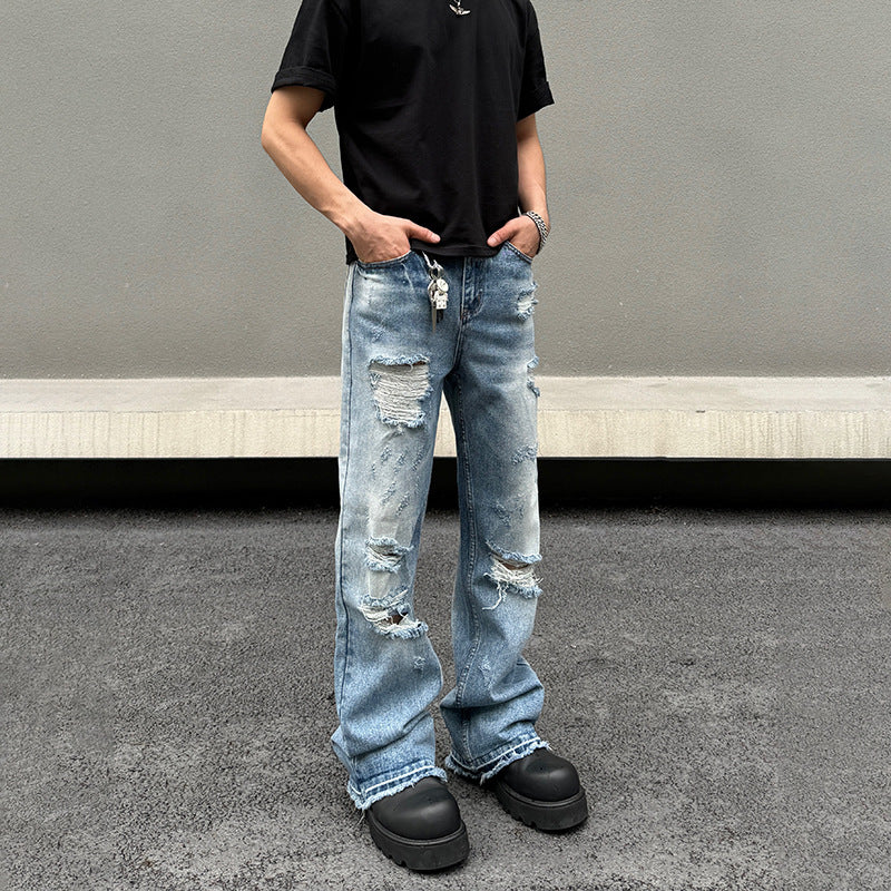 Vintage washed loose slightly flared Vibe long pants