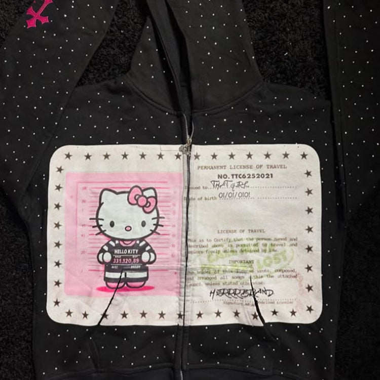 Letter Print Cute High Street Casual Regular Hoodie for Unisex