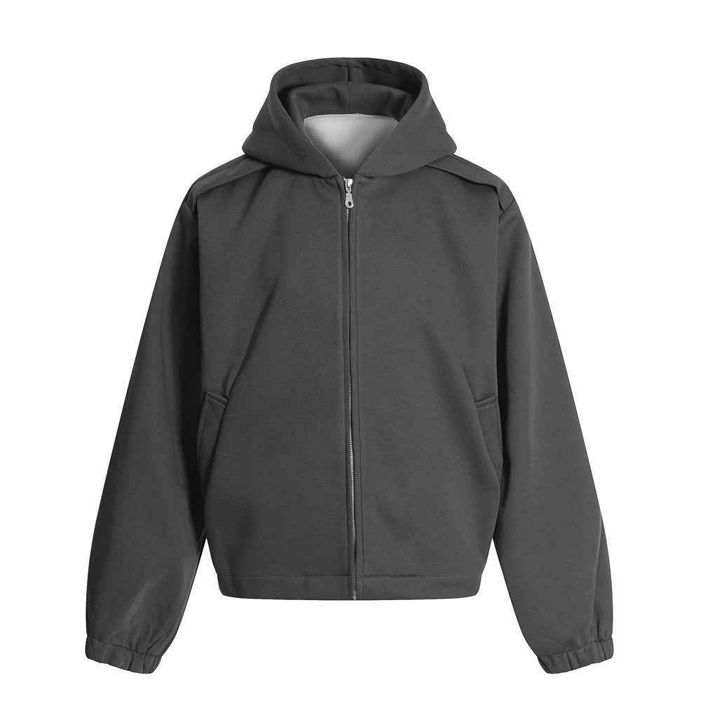 Loose Cardigan Hoodie Men's Casual Solid Color Jacket