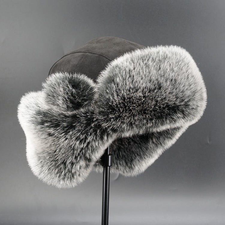 New Lei Feng hat oversized ear protection and cold proof hat winter Northeast cotton hat skiing hat retro trend