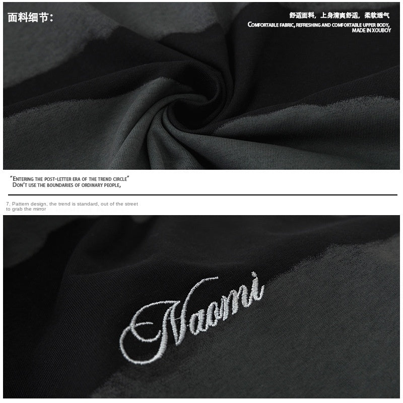 Short Sleeve T-Shirt for Men and Women Vintage Cotton Couple