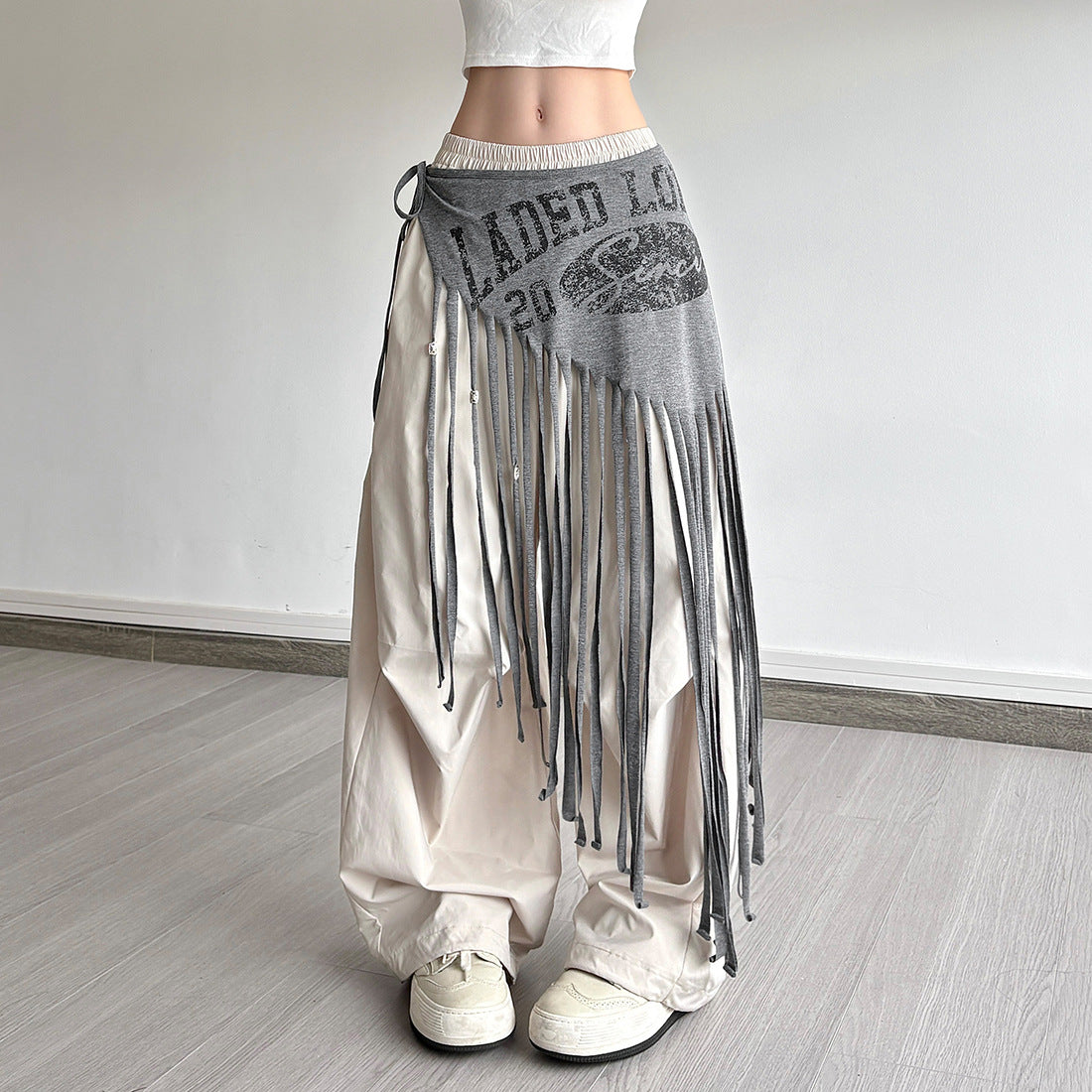 Simple letter slim fit casual versatile waist decoration for women