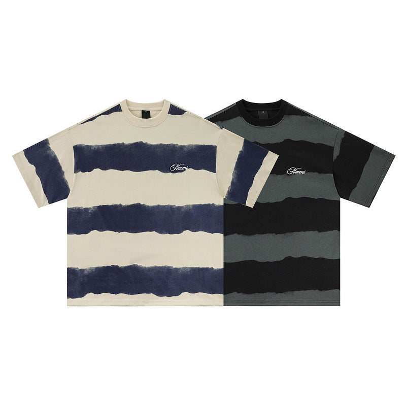 Short Sleeve T-Shirt for Men and Women Vintage Cotton Couple