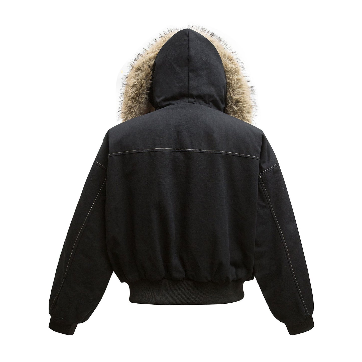 Metal Buckle Design Thickened Warm Hooded Cotton Jacket