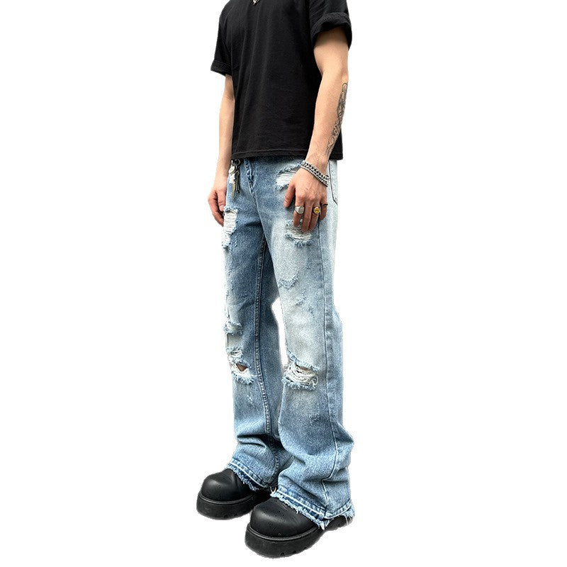 Vintage washed loose slightly flared Vibe long pants