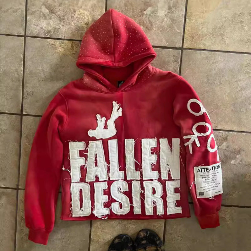High street hoodie men's and women's loose autumn and winter hoodie