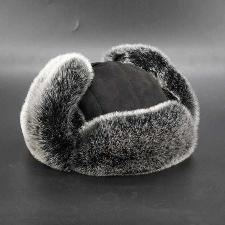 New Lei Feng hat oversized ear protection and cold proof hat winter Northeast cotton hat skiing hat retro trend