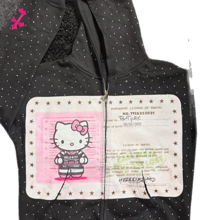 Letter Print Cute High Street Casual Regular Hoodie for Unisex