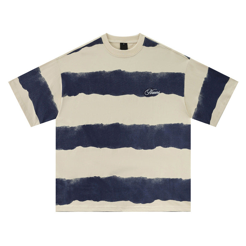 Short Sleeve T-Shirt for Men and Women Vintage Cotton Couple
