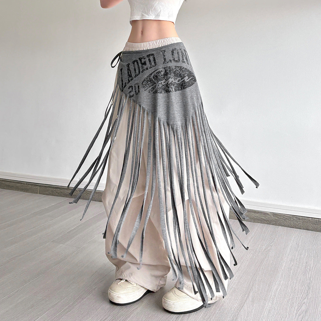 Simple letter slim fit casual versatile waist decoration for women