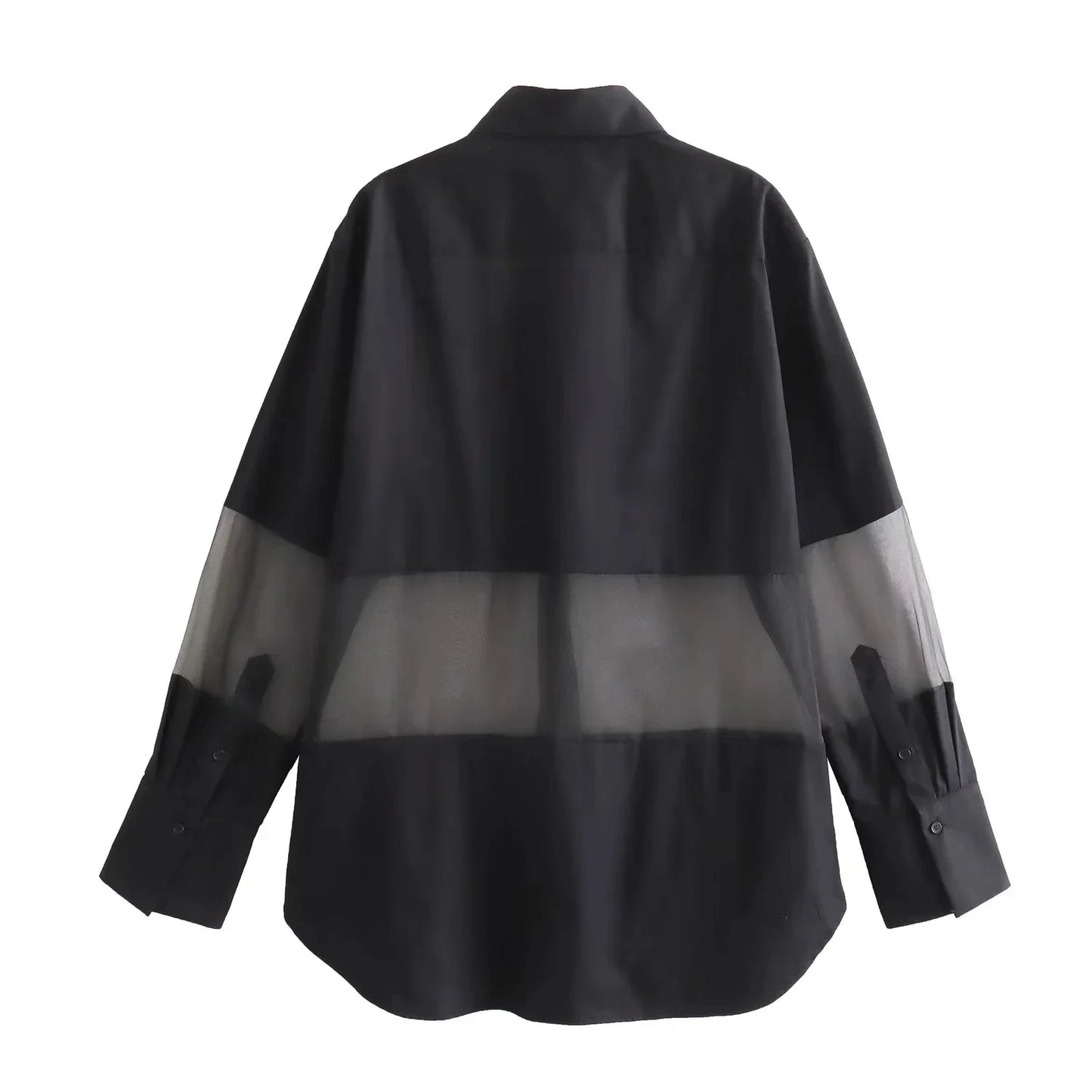 Long Shirt Women Long Sleeve Oversize Blouses Woman Fashion Autumn Black Blouses Casual