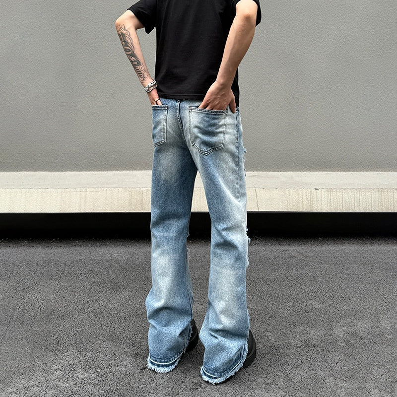 Vintage washed loose slightly flared Vibe long pants