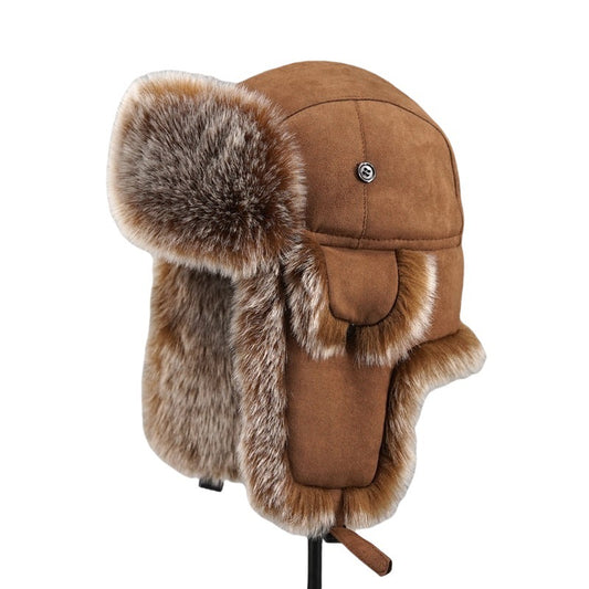New Lei Feng hat oversized ear protection and cold proof hat winter Northeast cotton hat skiing hat retro trend